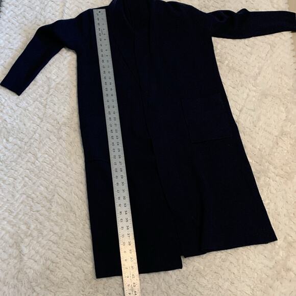 NWT Max Sport Navy Duster Cardigan Blue Women’s Large New with tags - Picture 6 of 7